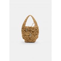 Stradivarius Sac à bandoulière à fleurs style raphia  Écru OS