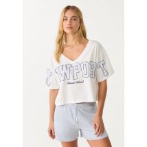 Stradivarius T-shirt court villes  Bleu ciel M