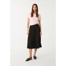 Stradivarius Jupe midi plissée  Noir S