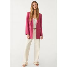 Stradivarius Blazer standard en lin  Rose pâle S