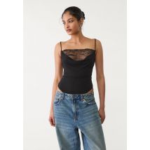 Stradivarius Body en dentelle  Noir S