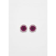 Stradivarius Boucles d'oreilles fleur  Rose OS