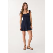Stradivarius Robe courte fluide  Marine S