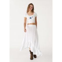 Stradivarius T-shirt court imprimé  Blanc S