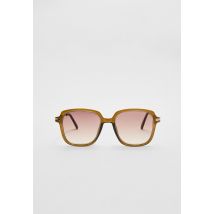 Stradivarius Lunettes de soleil carrées  Marron OS
