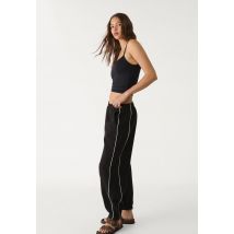 Stradivarius Pantalon jogging à liseré  Noir L