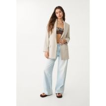Stradivarius Veste ouverte fluide  Gris L