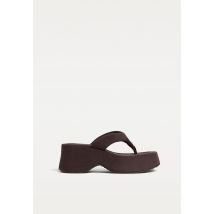 Stradivarius Sandales compensées à plateforme  MARRON 37