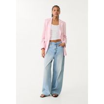 Stradivarius Blazer standard en lin  Rose pastel S