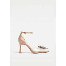 Stradivarius Chaussures à talon en vinyle  BEIGE 36