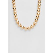 Stradivarius Collier perles métalliques  Or OS