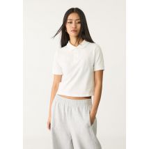 Stradivarius T-shirt polo manches courtes  Blanc L