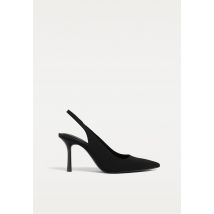 Stradivarius Escarpins basiques ouverts à l’arrière  NOIR  35