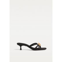 Stradivarius Sandales à talons bijoux  NOIR  35