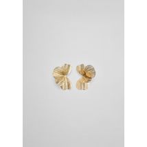 Stradivarius Boucles d’oreilles éventail fleur maxi  Or OS