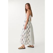 Stradivarius Robe midi imprimée  Marine S