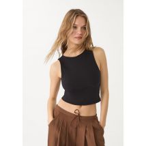 Stradivarius Débardeur en coton  Noir S