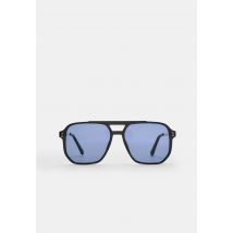 Stradivarius Lunettes de soleil rétro en verre coloré  Bleu OS