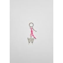 Stradivarius Porte-clés charm papillon brillants  Gris OS
