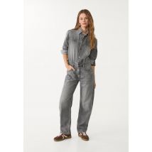 Stradivarius Combinaison pantalon en denim  DENIM GRIS FONCÉ DÉLAVÉ L