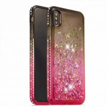 Coque De Protection Magnifique Brillant Antichoc Pour Samsung Galaxy Note 10 Plus - Noir&rose