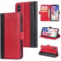 Etui En Cuir Élégant Antichoc Portefeuille Pour Samsung Galaxy J530 - Rouge