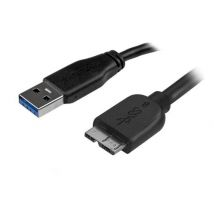 StarTech.com Câble SuperSpeed USB 3.0 slim A vers Micro B de 2 m - Mâle / Mâle -