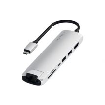 Satechi USB-C Multi-Port Adapter Argent - Dock USB-C 7 ports