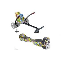 UrbanGlide Pack Hoverboard + Kart pilot - Multicolor - Roues 6,5" - 550W - 4Ah -