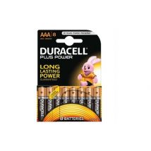 Piles Alcalines DURACELL Plus LR03 AAA 1.5V (8 pcs) DURACELL