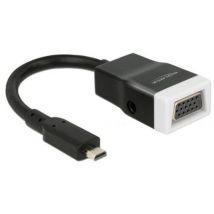 Adaptateur HDMI Micro vers VGA avec Audio DELOCK 65589 15 cm Blanc Noir DELOCK