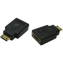 Adaptateur HDMI (= HDMI"Type A") Femelle vers Mini HDMI Mâle (= HDMI"Type C")
