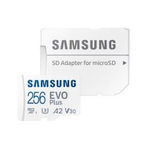 Samsung Carte Micro-SD EVO PLUS 256 Go avec adaptateur SD