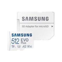 Samsung Carte Micro-SD EVO PLUS 512 Go avec adaptateur SD