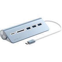 Satechi Hub Type-C Aluminium Bleu - Hub USB 3.0 et lecteur de cartes