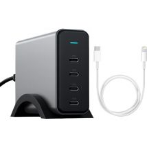 Satechi chargeur USB-C PD 4 Ports 165 W GaN + Câble USB-C vers Lightning 1 m
