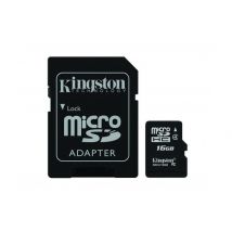 Carte microSDHC - 16 Go avec Adaptateur pour caméra