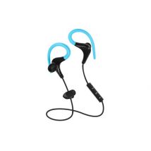 Ecouteurs Sport Bluetooth Casque Sans-fil Télécommande + Micro intégrés Bleu