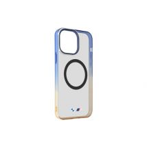 BMW Coque MagSafe pour iPhone 15 Pro Max Silicone gel Design Dégradé Bleu