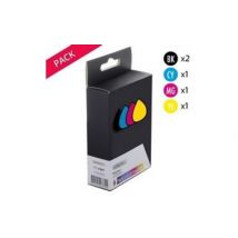 Compatibles Brother LC123VALBP Pack 5 Cartouches Noires/couleurs (Cupcake)