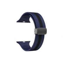 Bracelet SnapFlow Apple Watch Series 5 40mm bleu et noir