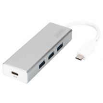 DIGITUS port USB 3.0 câble micro USB Hub, 3 ports, blanc