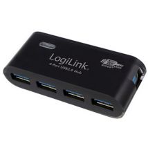 LogiLink HUB USB 3.0 avec bloc d´alimentation, 4 ports