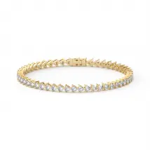 3 Prong Trillion Tenisowa Bransoletka s Laboratoryjnym Diamentem 5.50 krt z żółtego złota pr. 14K (585)