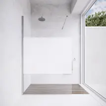 Parete doccia walk-in 130 cm 8mm opaco anticalcare h200 | Lazaros