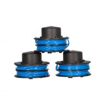 RYOBI - Lot 3 bobines double fil Ø 1,5 mm pour coupe-bordures électriques