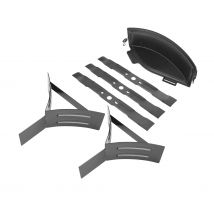 RYOBI - Kit mulching (3 lames spéciales mulching 47 cm + 2 déflecteurs + 1 obturateur) pour rider zero-turn sur batterie