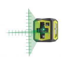 RYOBI - Laser croix vert avec traits de repères
