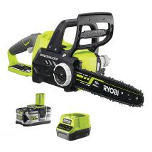 RYOBI - Tronçonneuse Brushless 18V ONE+ - Batterie 1x5.0 Ah