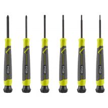 RYOBI - Tournevis de précision 6 pcs